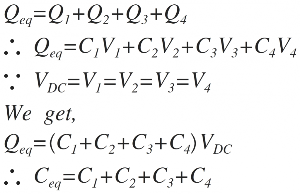 Capacitors In Parallel Combination Electronic Components